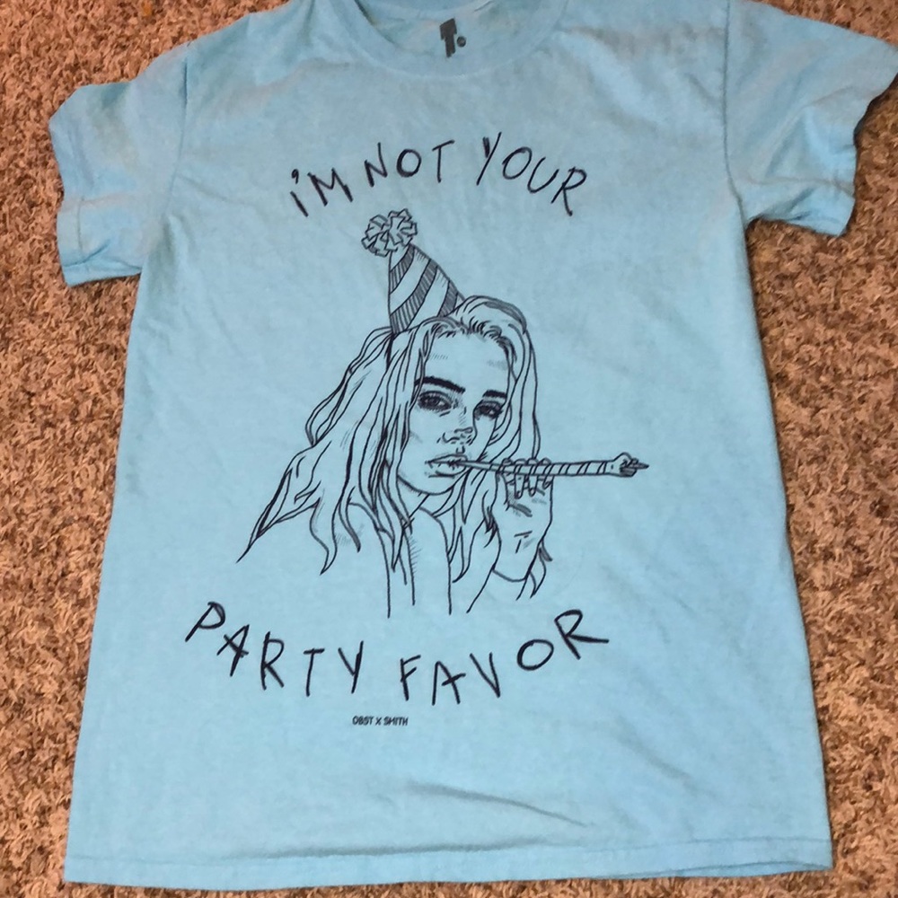 Blue Billie Eilish T-shirt
